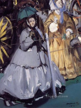 レースに参加する女性たち エドゥアール・マネ Oil Paintings